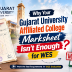 Gujarat University transcript for WES evaluation