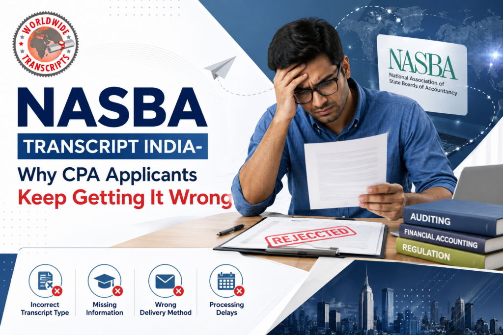NASBA Transcript India for CPA Applicants