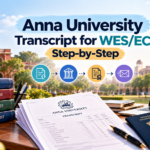 Anna University transcript being sent to WES for credential evaluation