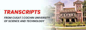 Transcripts from CUSAT | Cochin University of Science and Technology