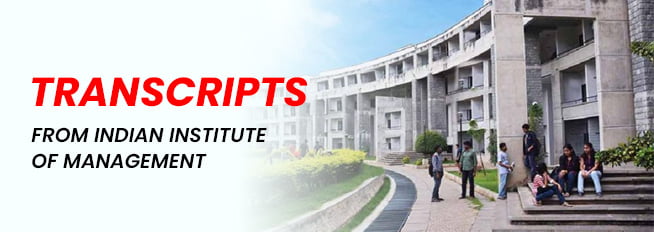 Transcripts from Indian Institute of Management