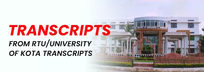 Transcripts from Rajasthan Technical University (RTU)