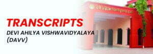 DAVV University transcript | Devi Ahilya Vishwavidyalaya (DAVV)