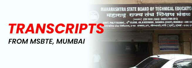 Transcripts From MSBTE, Mumbai