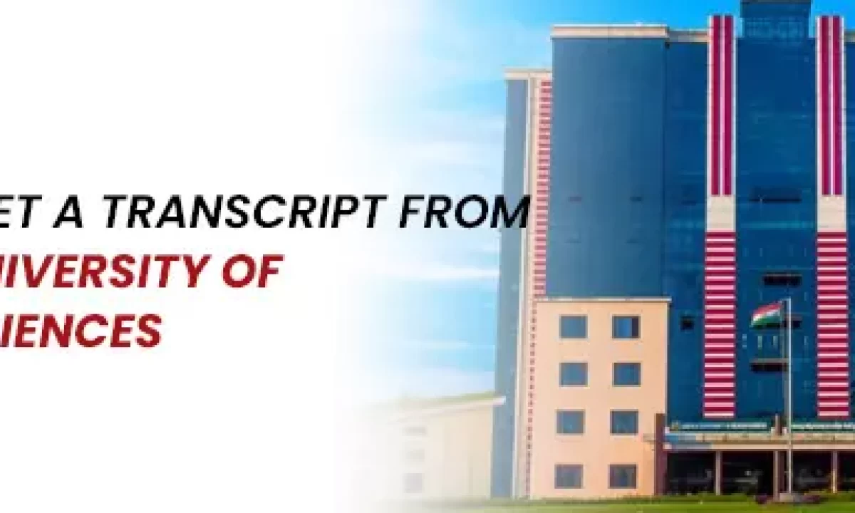 Transcripts From Kerala University of Health Sciences KUHS