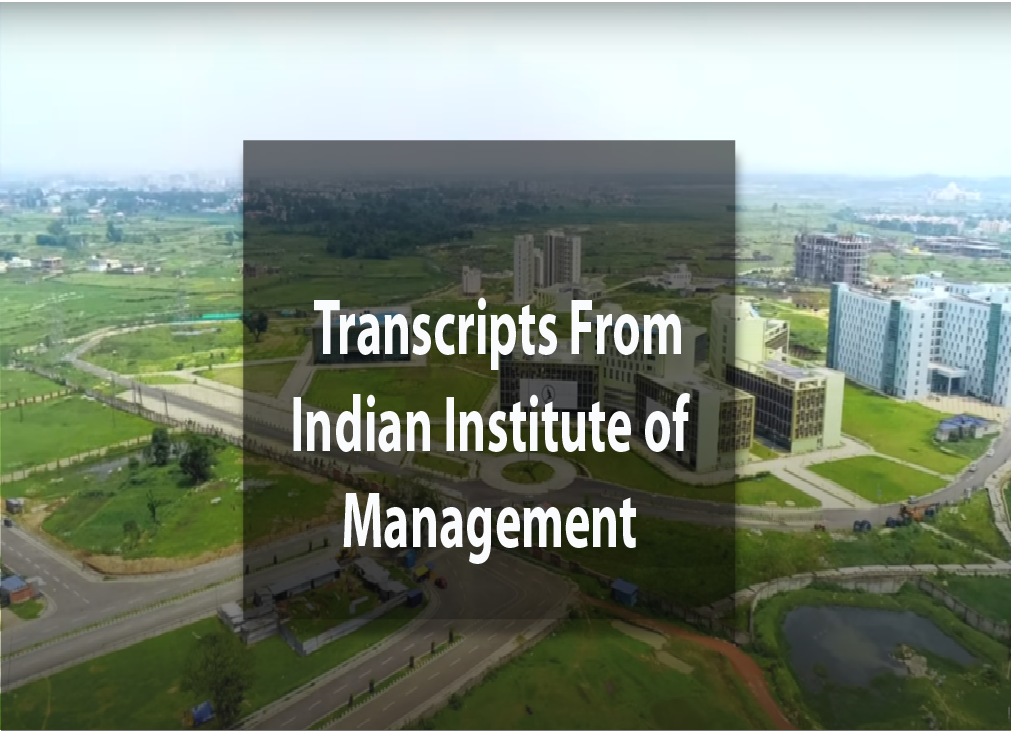 Get Transcripts From Indian Institute of Management