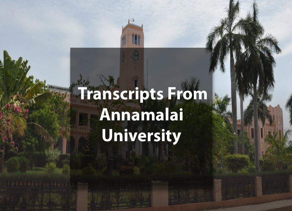 Transcripts From Annamalai University