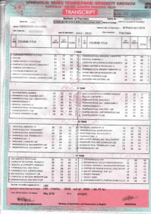 Jawaharlal Nehry Technological University-Kakinada Transcript copy