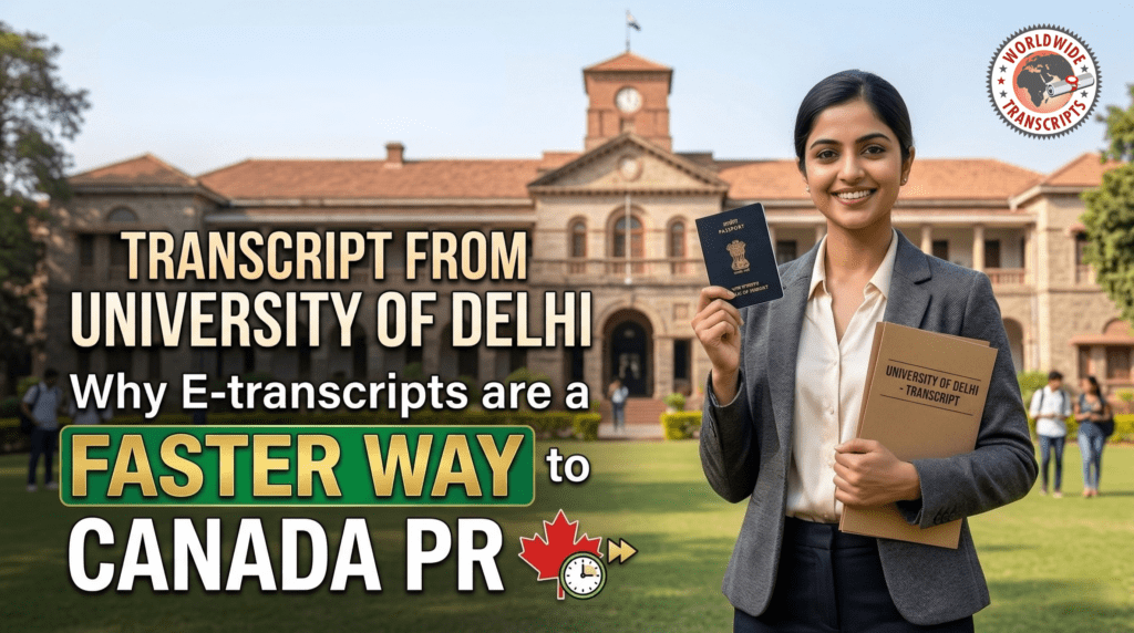 Transcript from University of Delhi