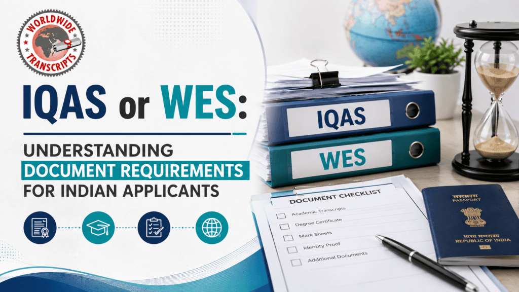 IQAS or WES: Document Requirements for Indian Applicants