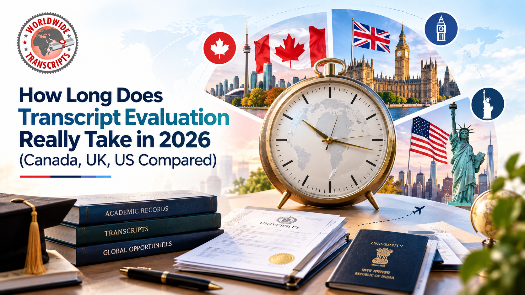 Transcript Evaluation Time in 2026 for Canada UK and US