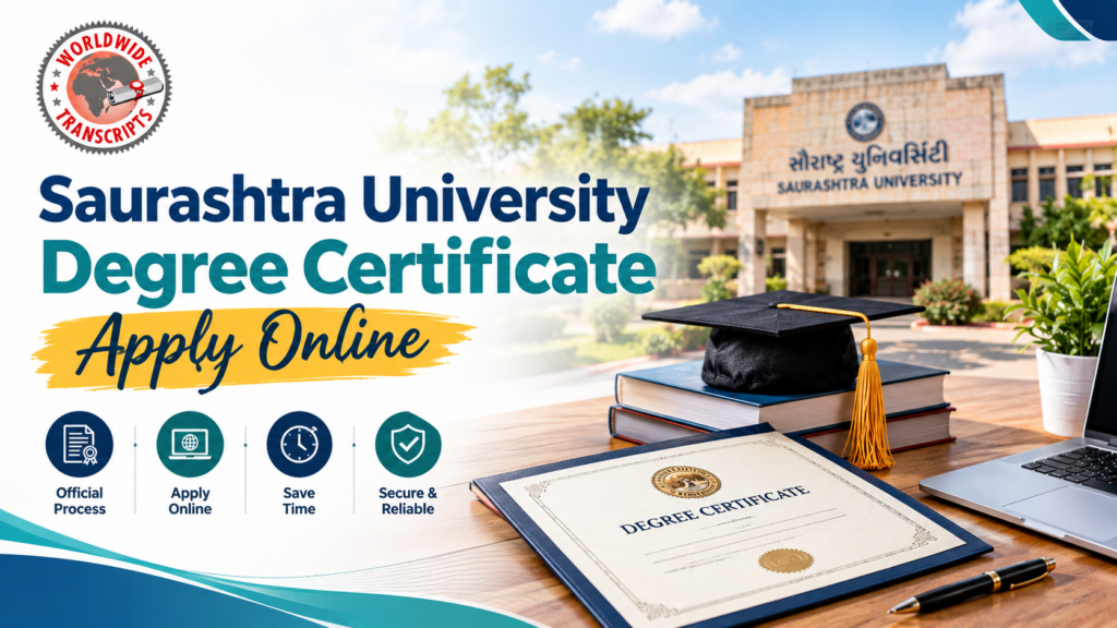 Saurashtra University degree certificate